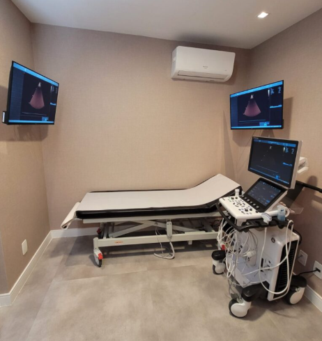 Sala do Ecocardiograma no Centro Diagnóstico do Leblon